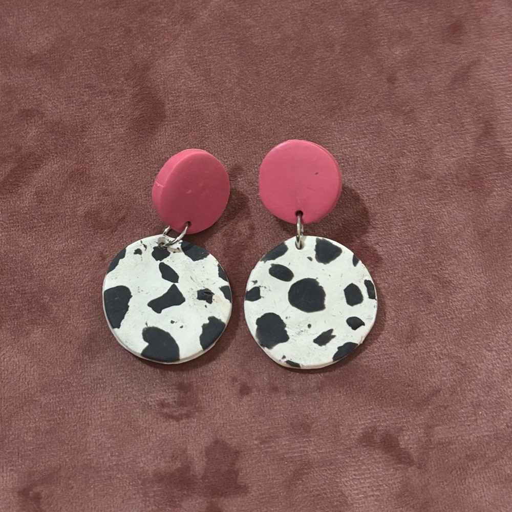 Cow Print Earrings